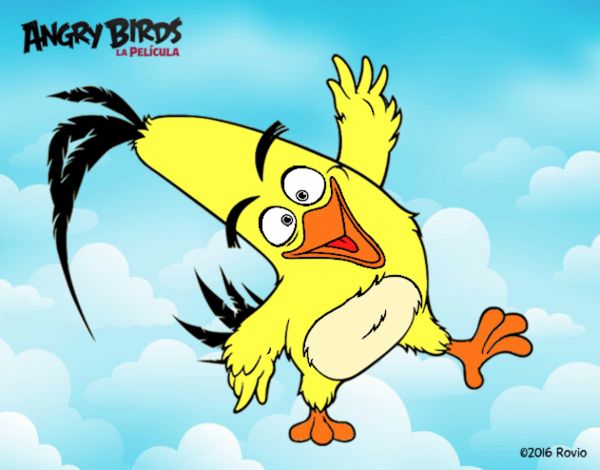 Dibujo Chuck de Angry Birds pintado por nicolesalo