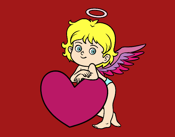 Cupido y un corazón