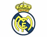 Dibujo Escudo del Real Madrid C.F. pintado por nicolesalo