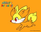 Fennekin corriendo