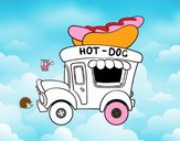 Food truck de perritos calientes