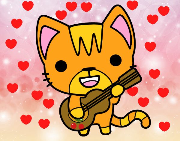 Gato guitarrista