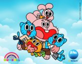 Gumball y amigos contentos