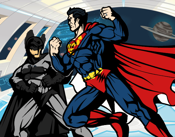 Dibujo de Batman v Superman pintado por en  el día 06-06-17 a  las 01:19:10. Imprime, pinta o colorea tus propios dibujos!