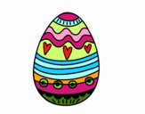 Dibujo Huevo de Pascua para decorar pintado por NIKCY