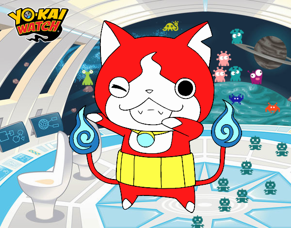 Jibanyan guiñando el ojo