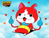 Jibanyan saludando