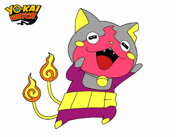 Jibanyan super feliz