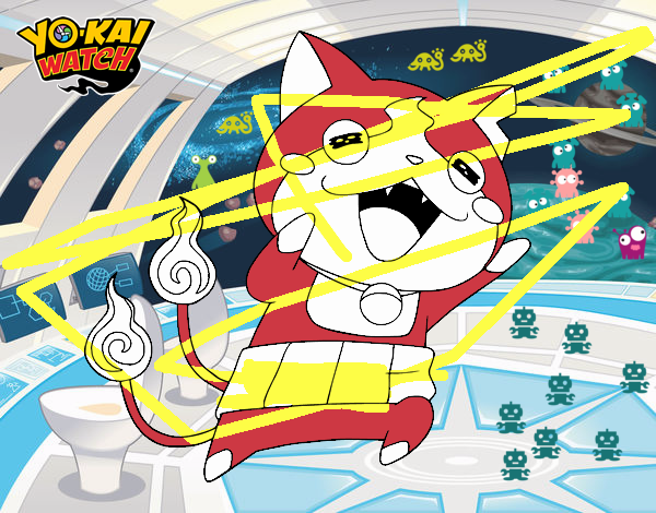 Jibanyan super feliz