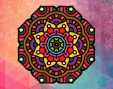 Dibujo Mandala flor conceptual pintado por nicolesalo