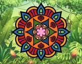 Dibujo Mandala vida vegetal pintado por nicolesalo