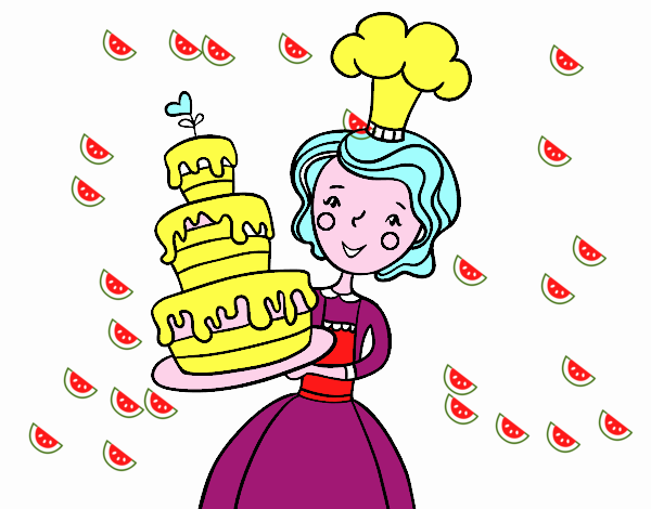 Dibujo Tarta de cumpleaños casera pintado por 001salmi