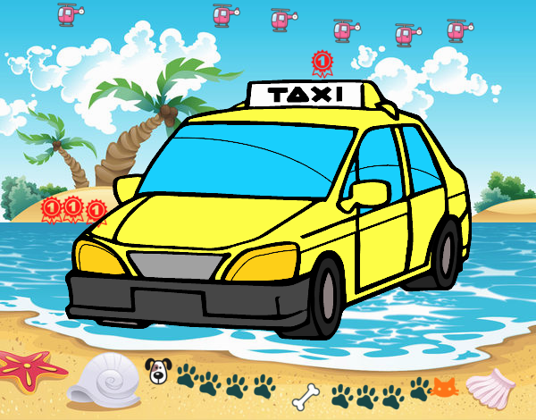 taxi en playa