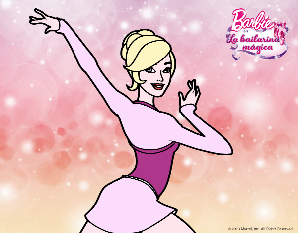 Barbie en postura de ballet