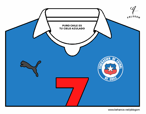 Camiseta del mundial de fútbol 2014 de Chile