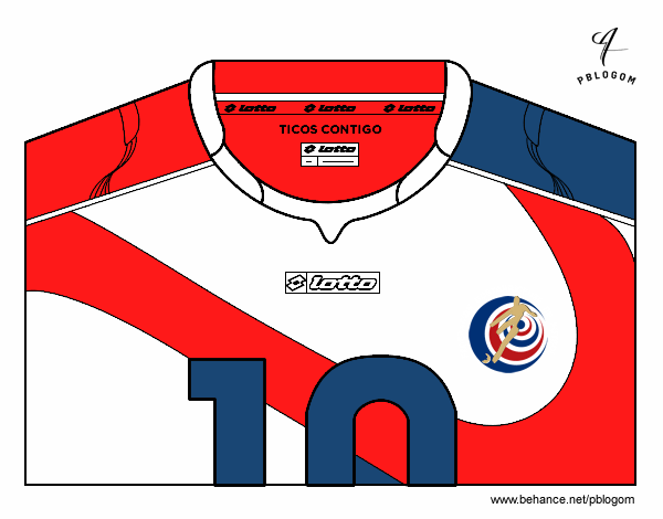 Camiseta del mundial de fútbol 2014 de Costa Rica