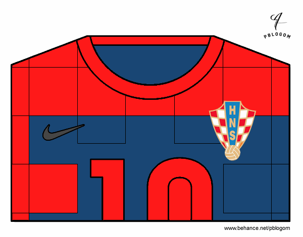 Camiseta del mundial de fútbol 2014 de Croacia