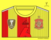 Camiseta del mundial de fútbol 2014 de España