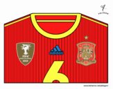 Camiseta del mundial de fútbol 2014 de España