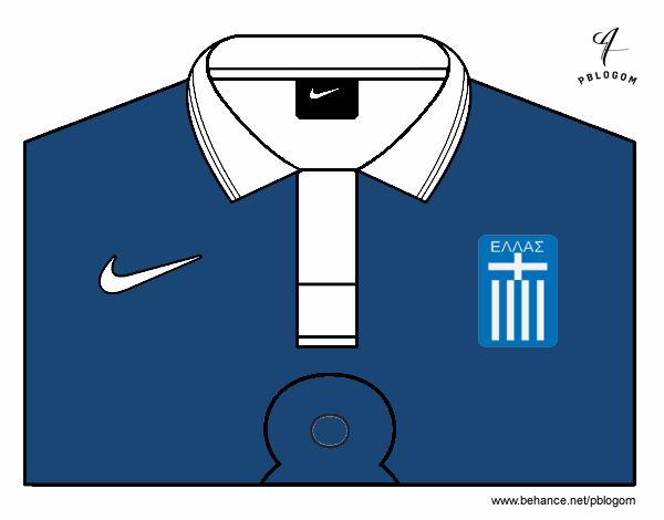 Camiseta del mundial de fútbol 2014 de Grecia