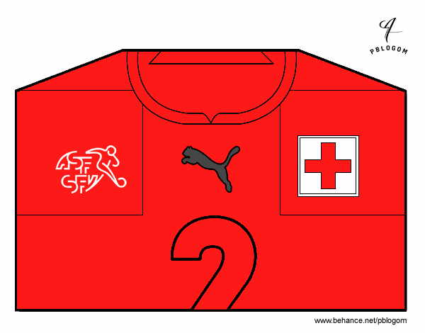 Camiseta del mundial de fútbol 2014 de Suiza