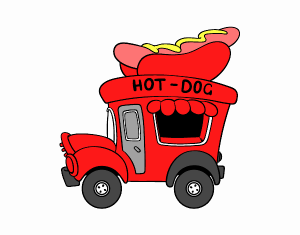 Food truck de perritos calientes