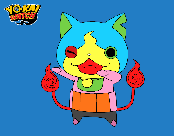 Jibanyan guiñando el ojo