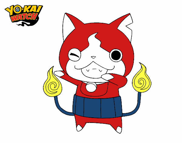 Jibanyan guiñando el ojo