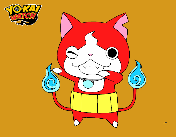 Jibanyan guiñando el ojo