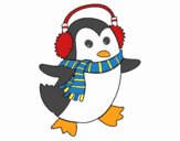 Pingüino con bufanda