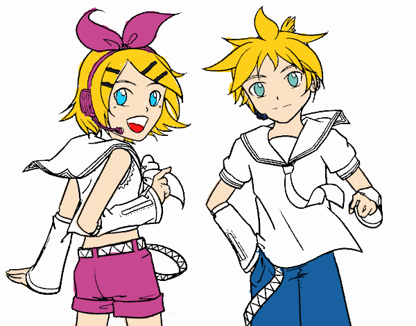 Rin y Len Kagamine Vocaloid