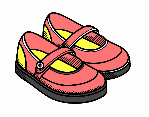 Dibujo de Zapatos de niña pintado por en  el día 16-06-17 a las  23:28:51. Imprime, pinta o colorea tus propios dibujos!