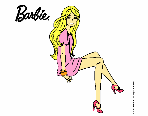 Barbie sentada