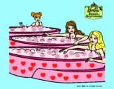 Barbie y sus amigas en el jacuzzi