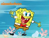 Bob Esponja saludando