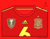 Camiseta del mundial de fútbol 2014 de España