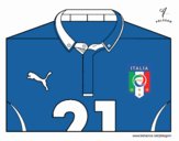 Camiseta del mundial de fútbol 2014 de Italia