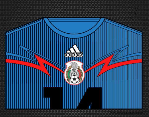 Camiseta del mundial de fútbol 2014 de México