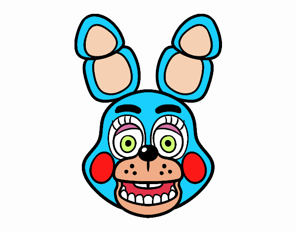 Cara de Toy Bonnie de Five Nights at Freddy's