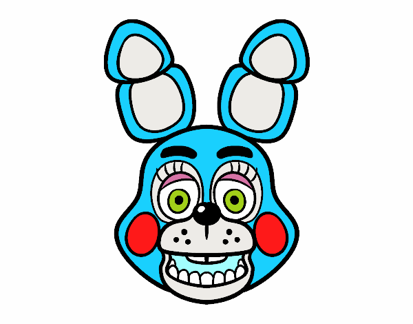 Cara de Toy Bonnie de Five Nights at Freddy's