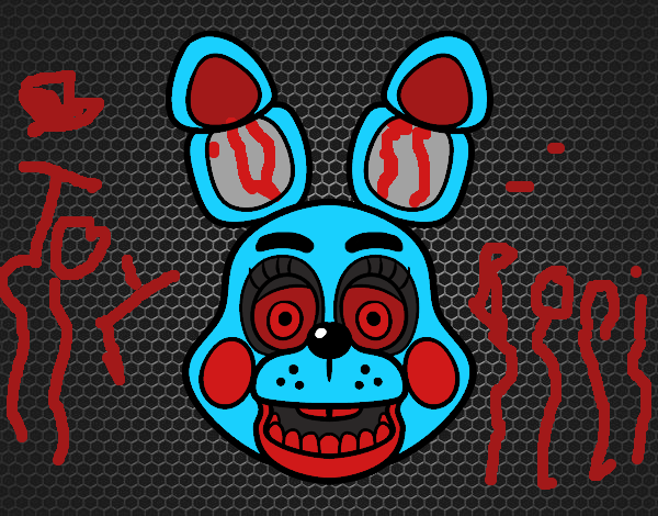 Cara de Toy Bonnie de Five Nights at Freddy's