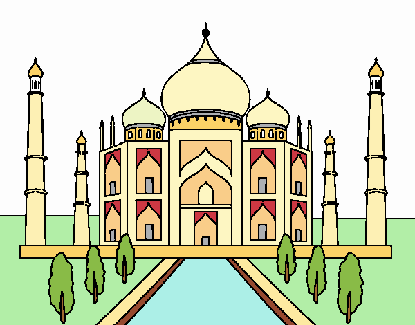 Dibujo de El Taj Mahal pintado por en  el día 25-06-17 a las  20:41:00. Imprime, pinta o colorea tus propios dibujos!