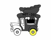 Food truck de perritos calientes