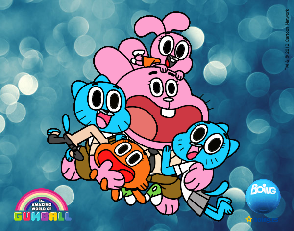 Gumball y amigos contentos