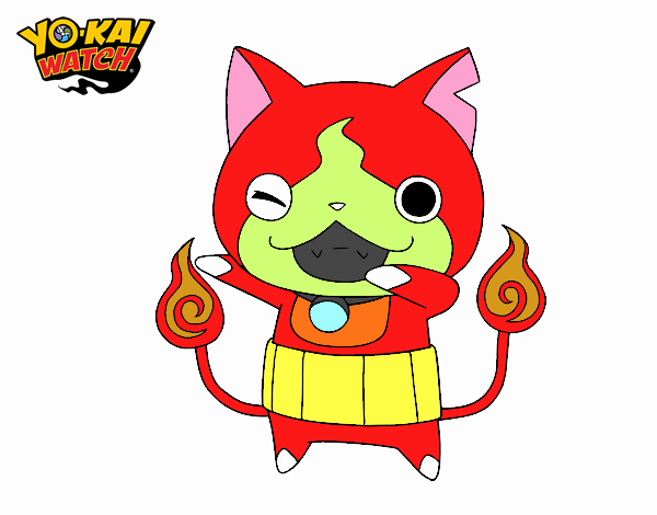 Jibanyan guiñando el ojo