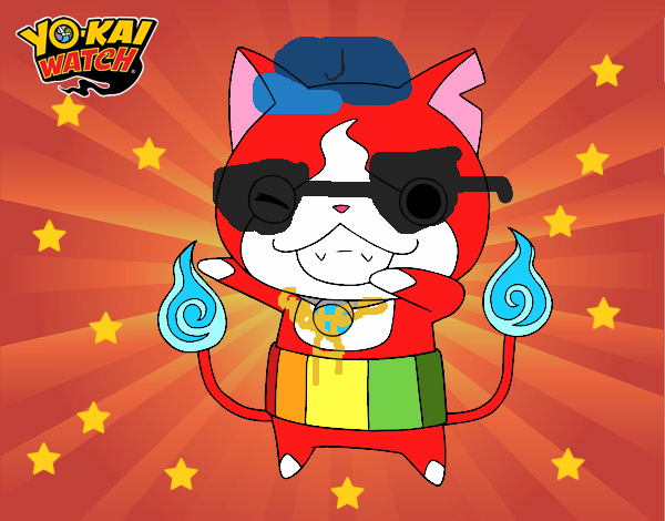 Jibanyan guiñando el ojo