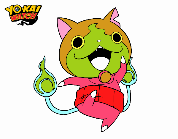 Jibanyan saltando