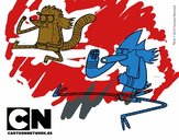 Mordecai y Rigby karatekas