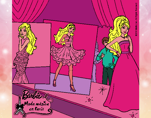 Barbie, desfilando por la pasarela