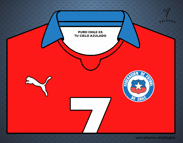 Camiseta del mundial de fútbol 2014 de Chile